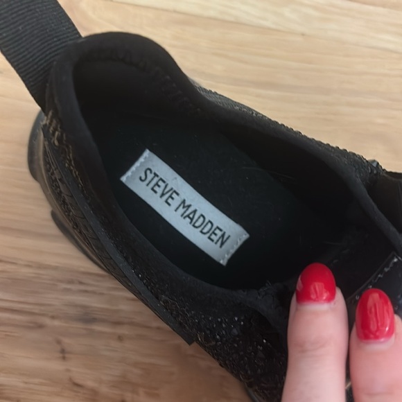 Steve Madden Maxima Black Rhinestones - Picture 4 of 11